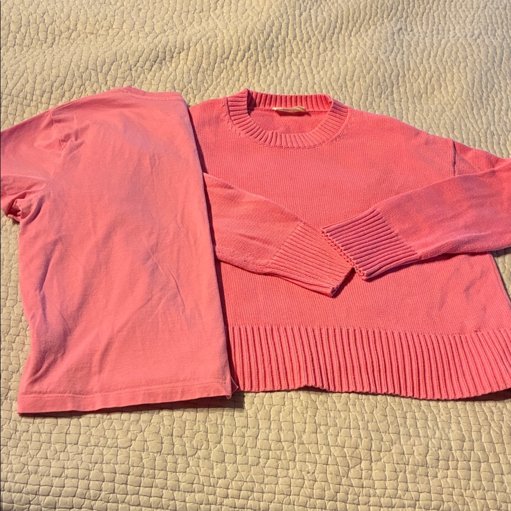 Everlane Boxy Cotton sweater and Box Cut tee